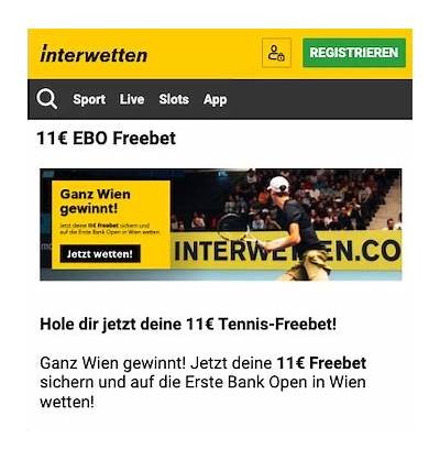Get Your Interwetten Bonus of 11 Euros Now!